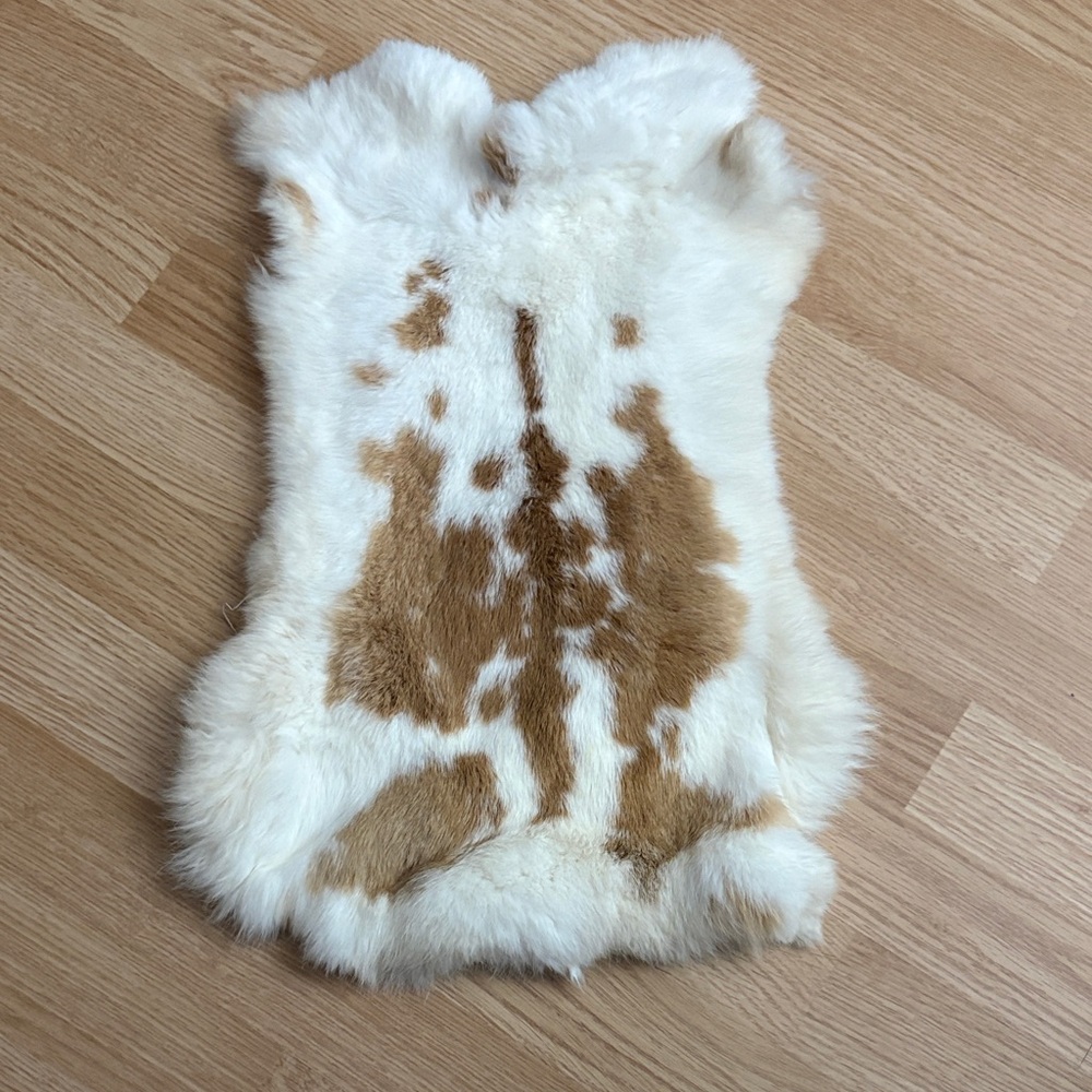 A401 Premium Natural Rabbit Fur Pelt - Velvet Soft Craft Supply Hide